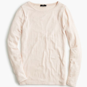 J. Crew Supersoft Subtle Pink Long Sleeve Shirt